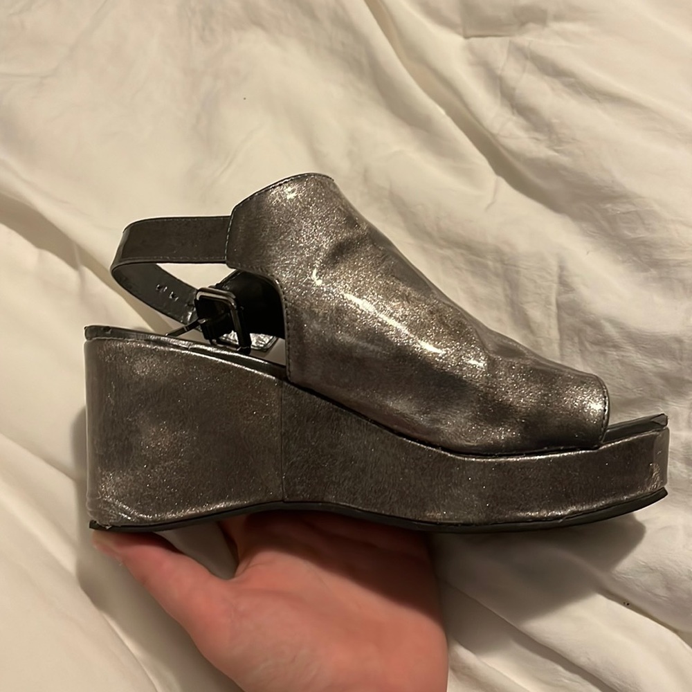 grey sparkly wedges for preteens